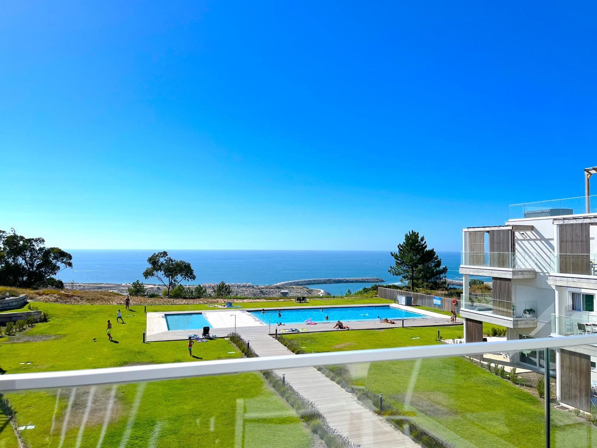 Mar A Vista - Condominium With Pool, Gym And Sea Views Nazaré Dış mekan fotoğraf