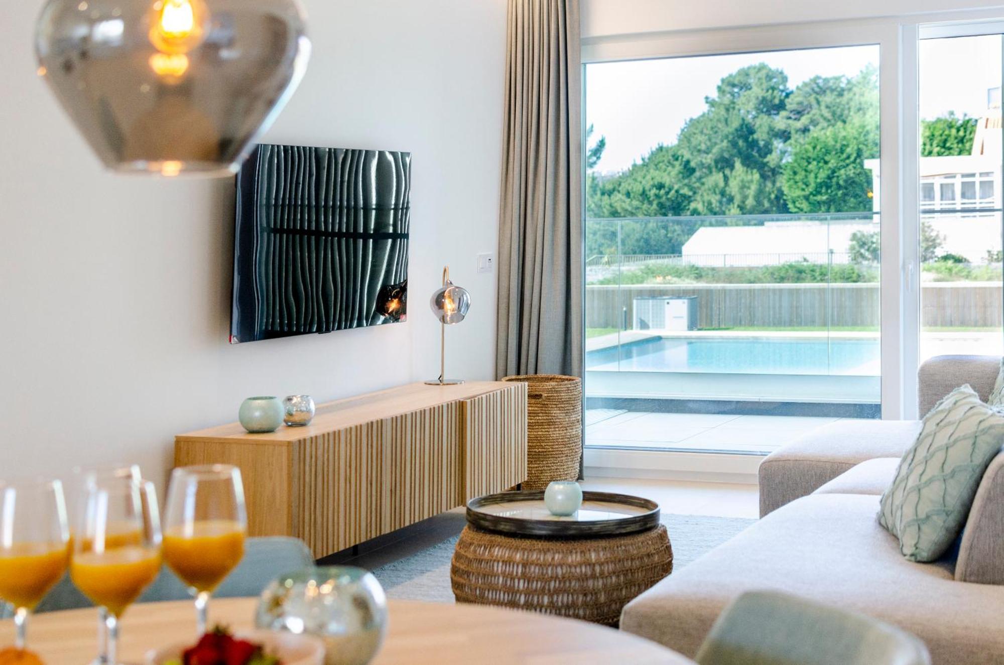 Mar A Vista - Condominium With Pool, Gym And Sea Views Nazaré Oda fotoğraf