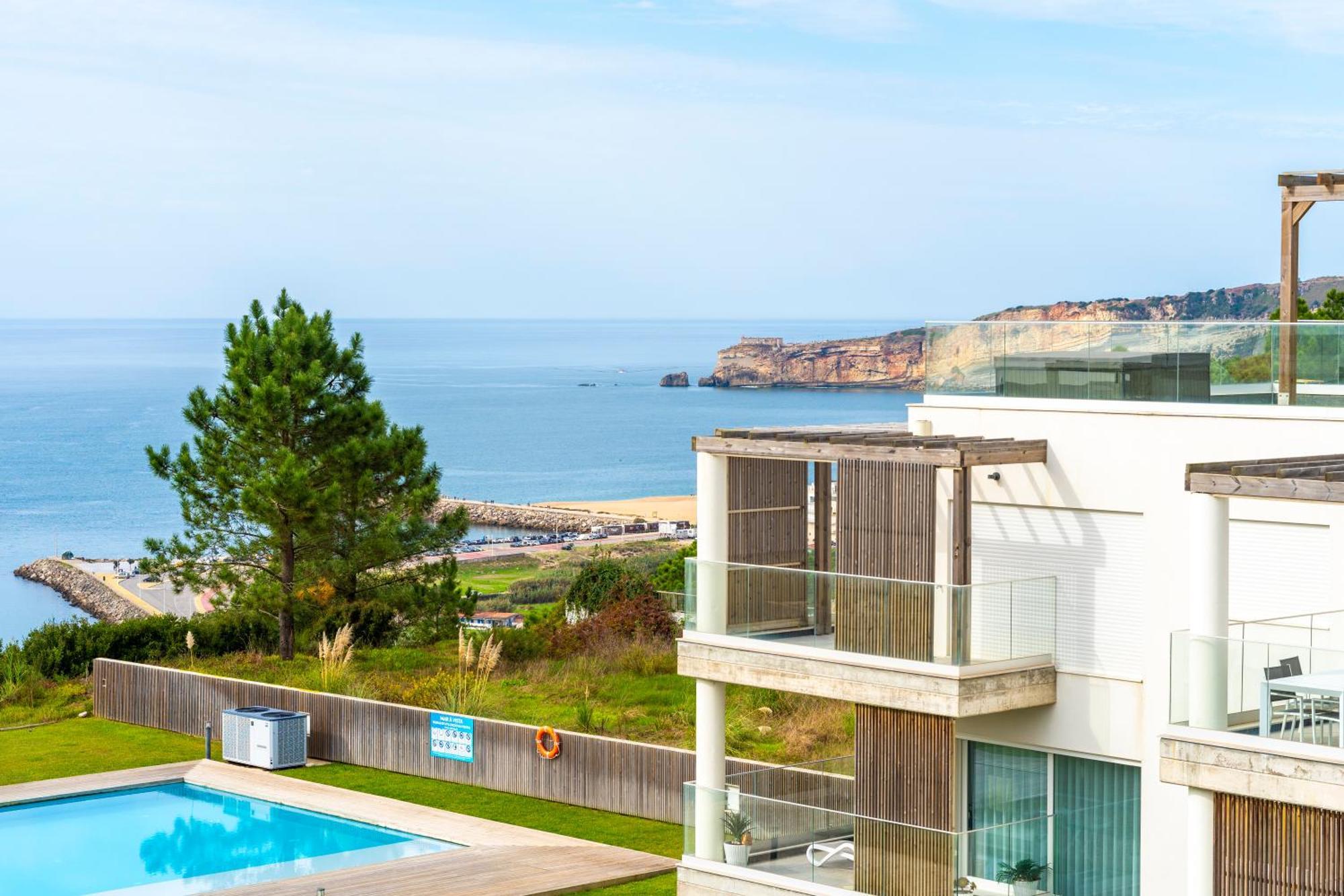 Mar A Vista - Condominium With Pool, Gym And Sea Views Nazaré Oda fotoğraf
